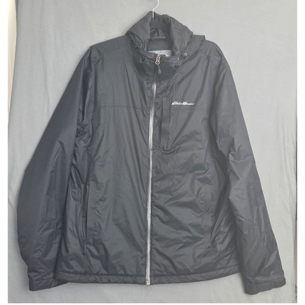 Eddie Bauer Men's WeatherEdge Waterproof Rain Jacket Black 2018 Style 0333 Sz L